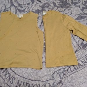 Dress blouse and cardigan